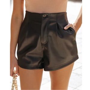 Faux Leather Shorts ✖️